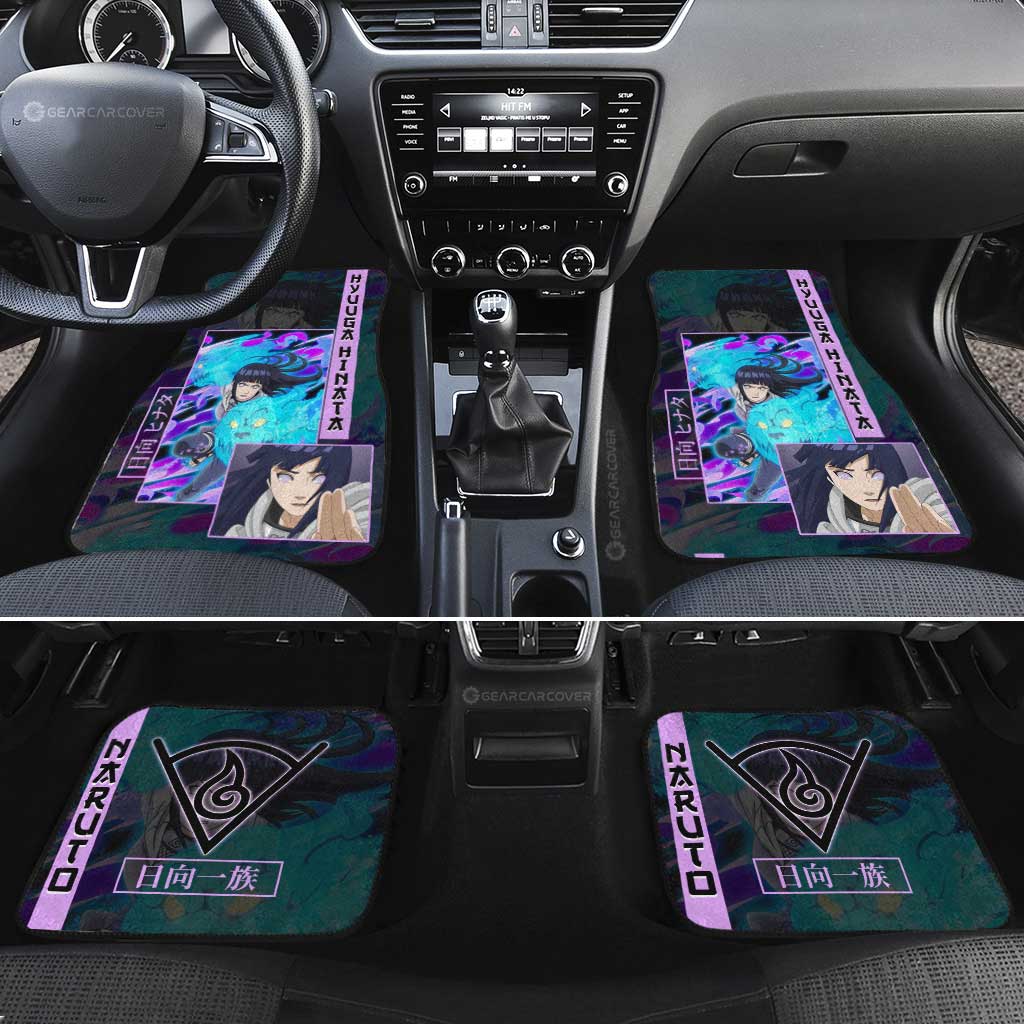 Hyuuga Hinata Car Floor Mats Custom Anime Car Accessories - Gearcarcover - 1