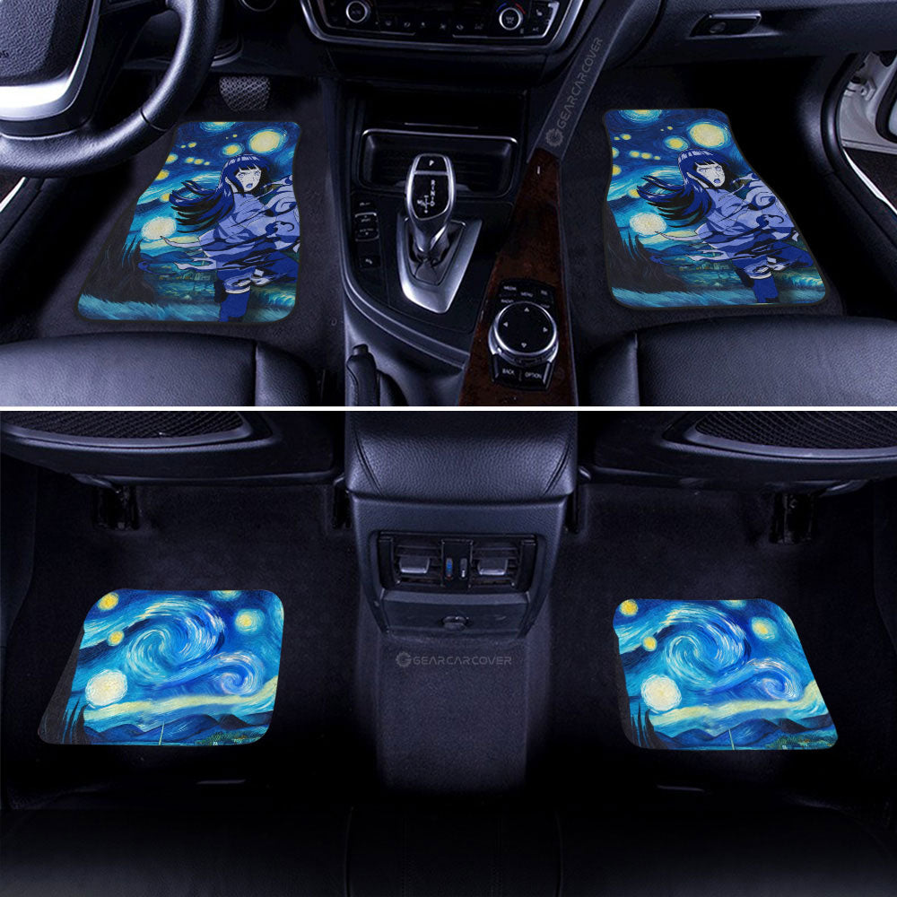 Hyuuga Hinata Car Floor Mats Custom Starry Night Styles - Gearcarcover - 2