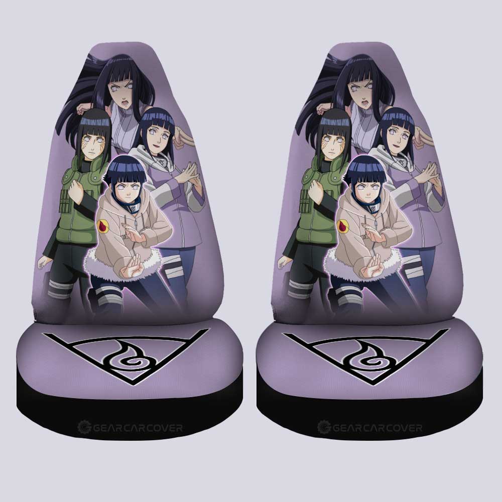 Hyuuga Hinata Car Seat Covers Custom Anime Car Accessories For Fans - Gearcarcover - 4