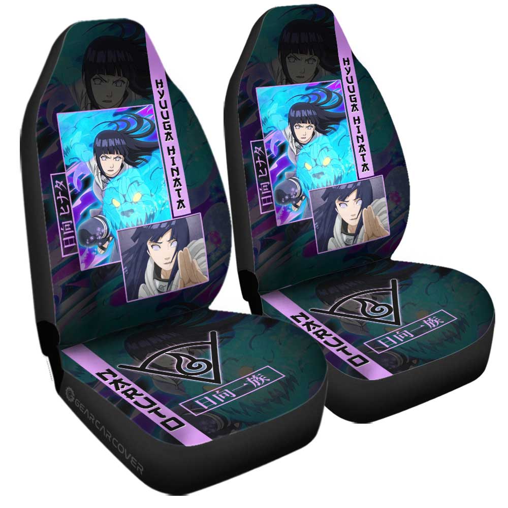 Hyuuga Hinata Car Seat Covers Custom Anime Car Accessories - Gearcarcover - 3