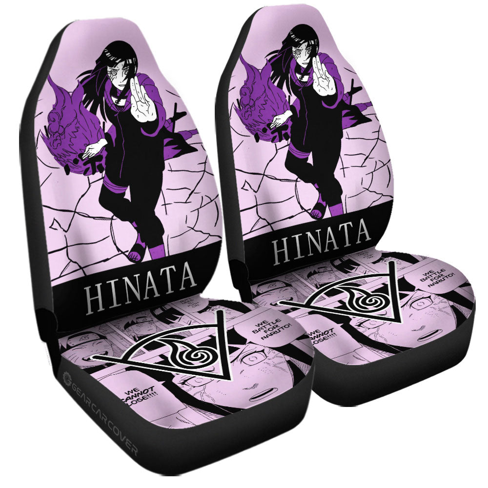 Hyuuga Hinata Car Seat Covers Custom Anime Car Accessories Manga Color Style - Gearcarcover - 3