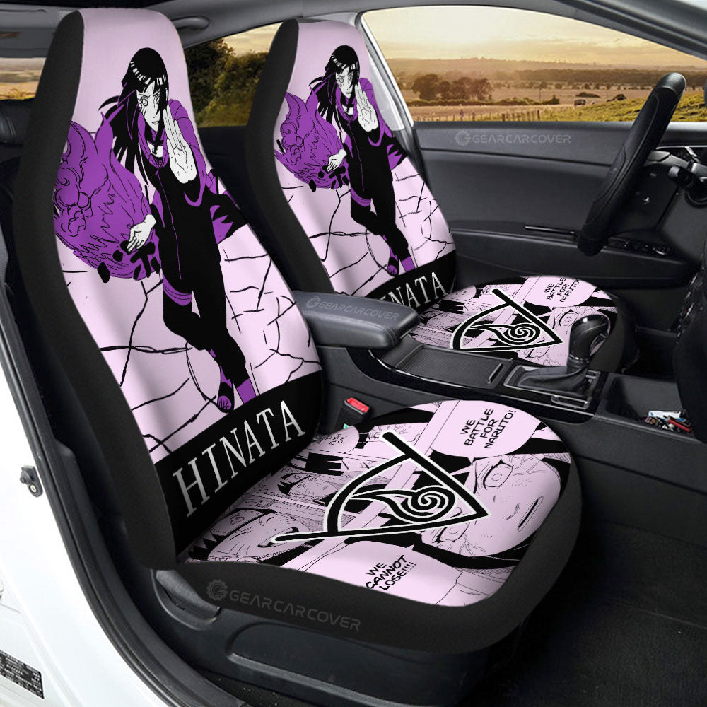 Hyuuga Hinata Car Seat Covers Custom Anime Car Accessories Manga Color Style - Gearcarcover - 1