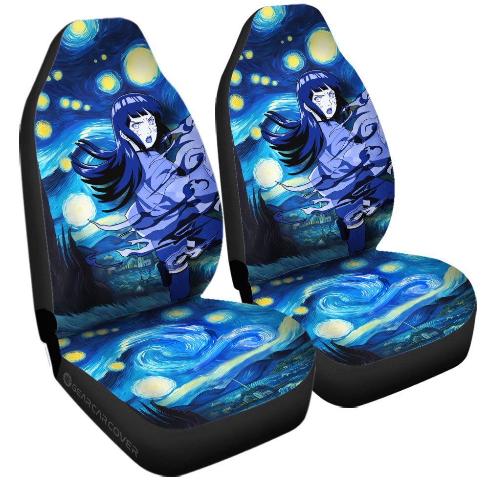 Hyuuga Hinata Car Seat Covers Custom Starry Night Styles - Gearcarcover - 3