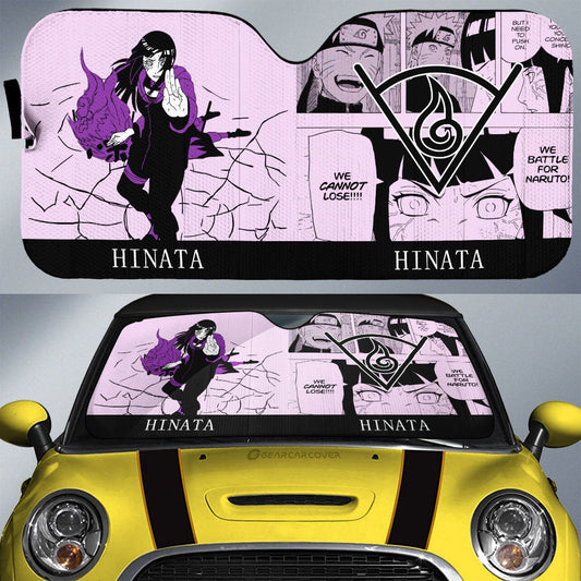 Hyuuga Hinata Car Sunshade Custom Car Accessories Manga Color Style - Gearcarcover - 1
