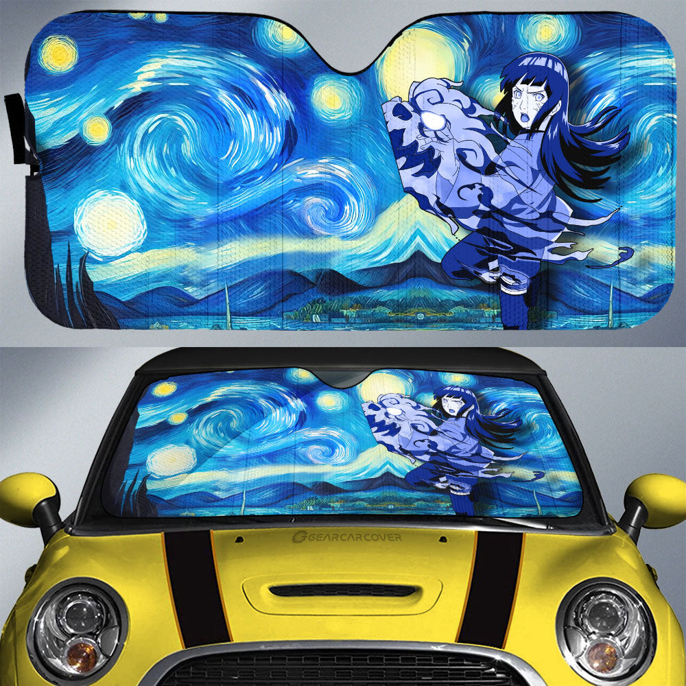 Hyuuga Hinata Car Sunshade Custom Starry Night Styles - Gearcarcover - 1