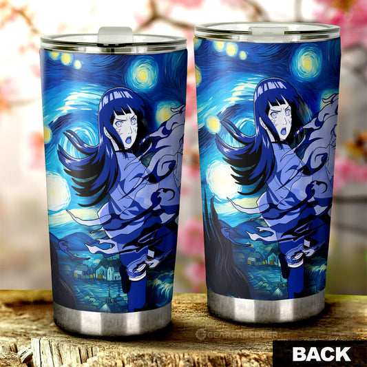 Hyuuga Hinata Tumbler Cup Custom Starry Night Styles - Gearcarcover - 2