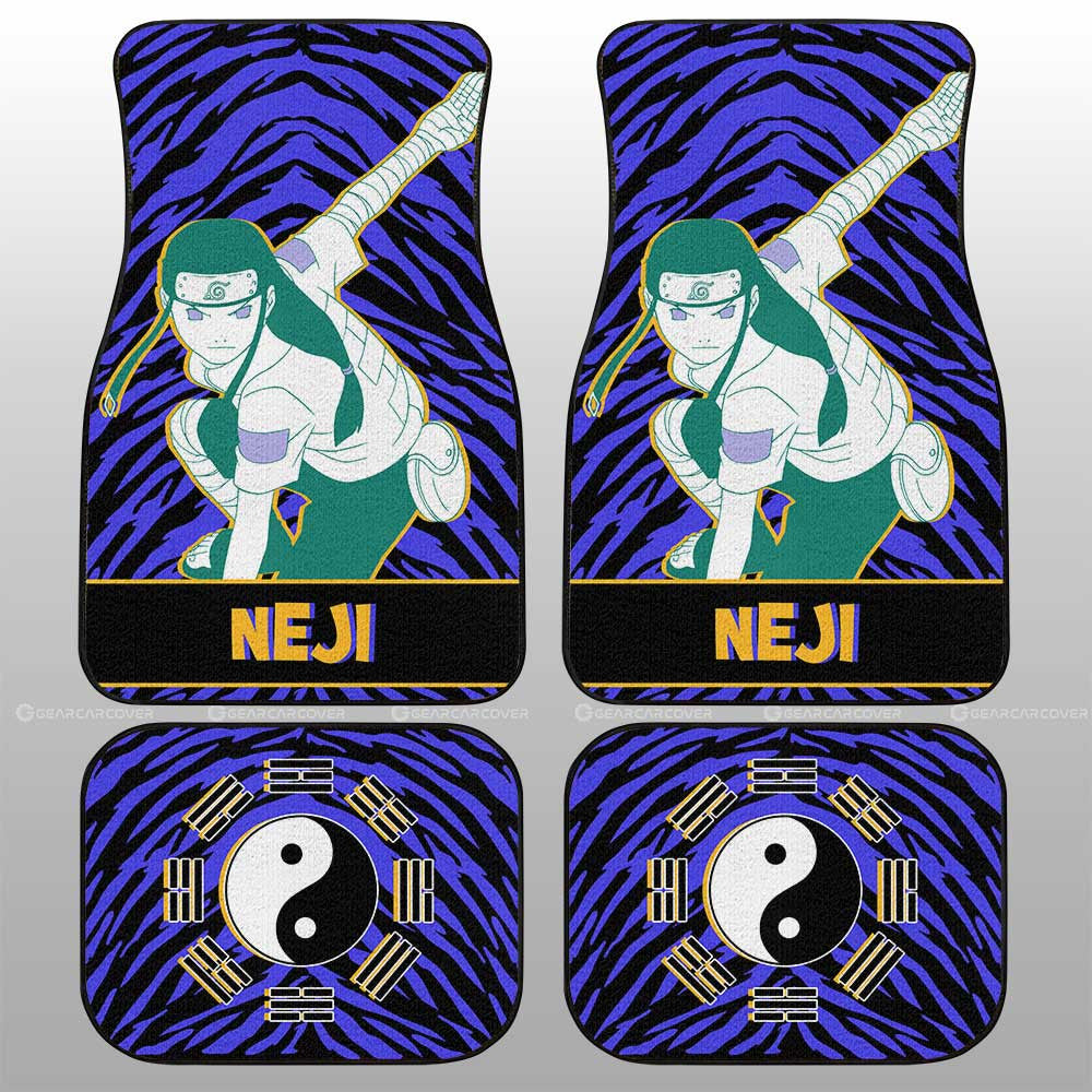 Hyuuga Neji Car Floor Mats Custom - Gearcarcover - 1