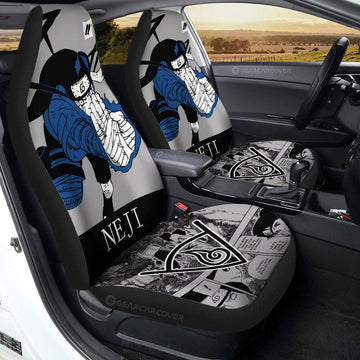 Hyuuga Neji Car Seat Covers Custom Anime Car Accessories Manga Color Style - Gearcarcover - 1