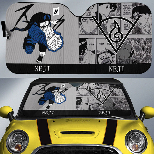 Hyuuga Neji Car Sunshade Custom Anime Car Accessories Manga Color Style - Gearcarcover - 1