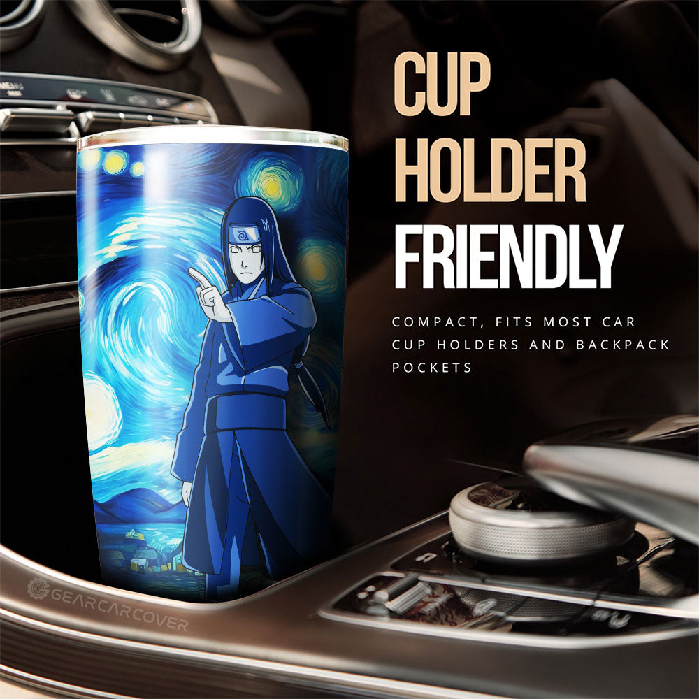 Hyuuga Neji Tumbler Cup Custom Starry Night Styles - Gearcarcover - 3