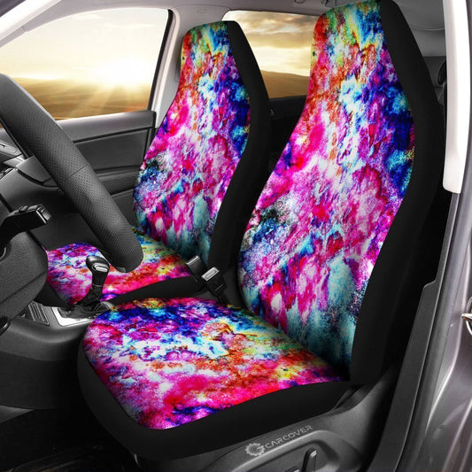Ice Tie Dye Car Seat Covers Custom Hippie Car Accessories - Gearcarcover - 2