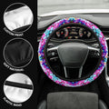 Ice Tie Dye Steering Wheel Covers Custom Hippie Tie Dye Hippie Car Accessories - Gearcarcover - 3