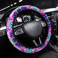 Ice Tie Dye Steering Wheel Covers Custom Hippie Tie Dye Hippie Car Accessories - Gearcarcover - 1