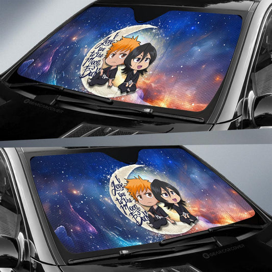 Ichigo And Rukia Car Sunshade Custom Car Accessories - Gearcarcover - 2