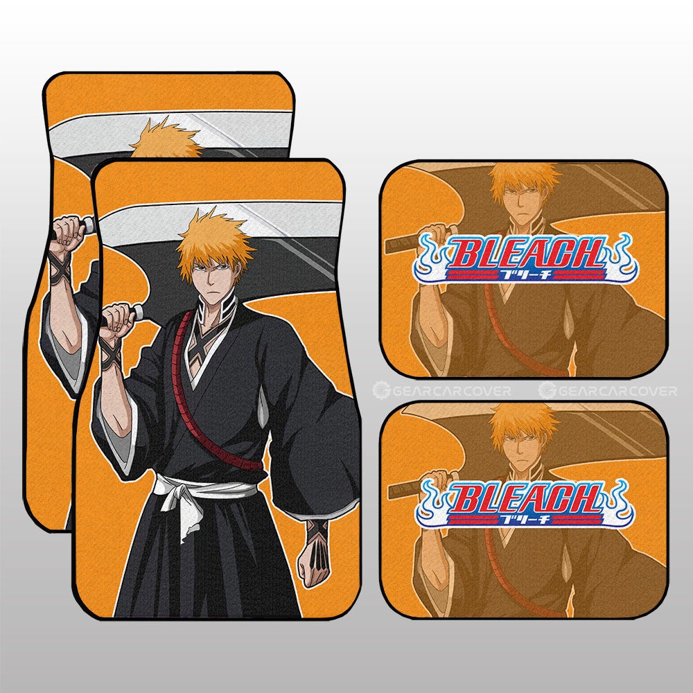 Ichigo Kurosaki Car Floor Mats Custom Bleach - Gearcarcover - 1