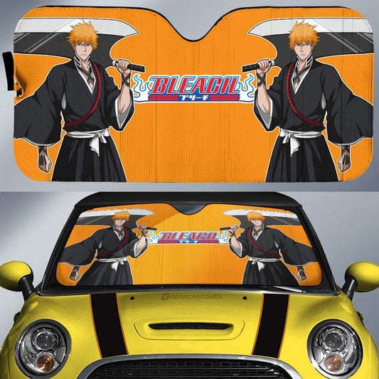 Ichigo Kurosaki Car Sunshade Custom Bleach - Gearcarcover - 1