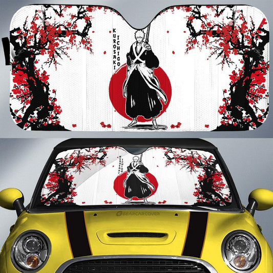Ichigo Kurosaki Car Sunshade Custom Janpan Style Bleach Car Accessories - Gearcarcover - 1