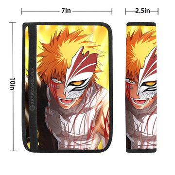 Ichigo Kurosaki Seat Belt Covers Custom Bleach Car Accessories - Gearcarcover - 1