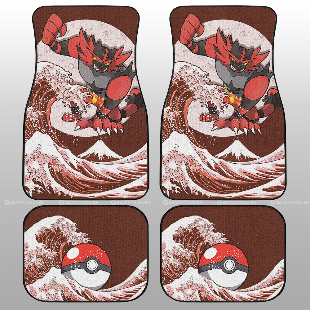Incineroar Car Floor Mats Custom Pokemon Car Accessories - Gearcarcover - 1