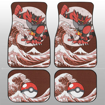Incineroar Car Floor Mats Custom Pokemon Car Accessories - Gearcarcover - 1