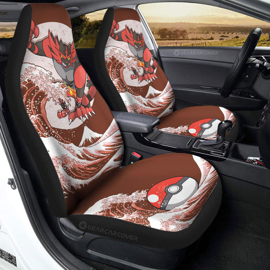 Incineroar Car Seat Covers Custom Pokemon Car Accessories - Gearcarcover - 2