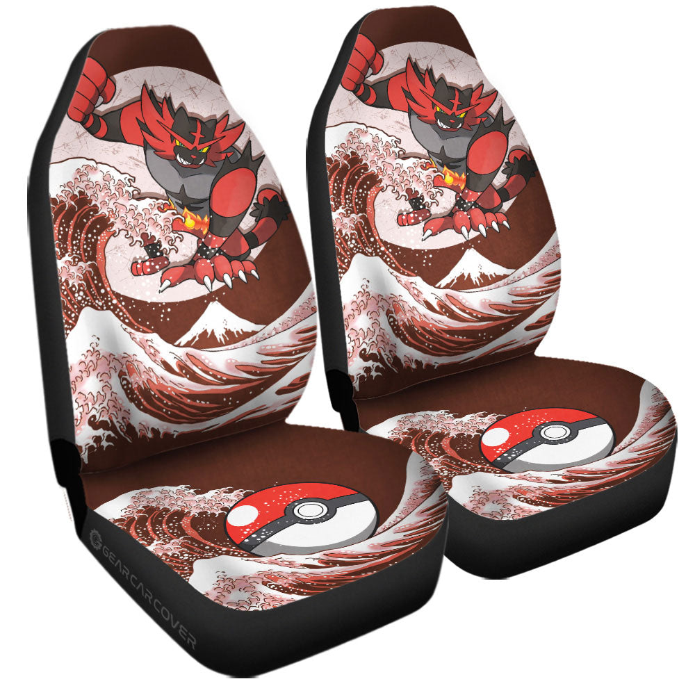 Incineroar Car Seat Covers Custom Pokemon Car Accessories - Gearcarcover - 3