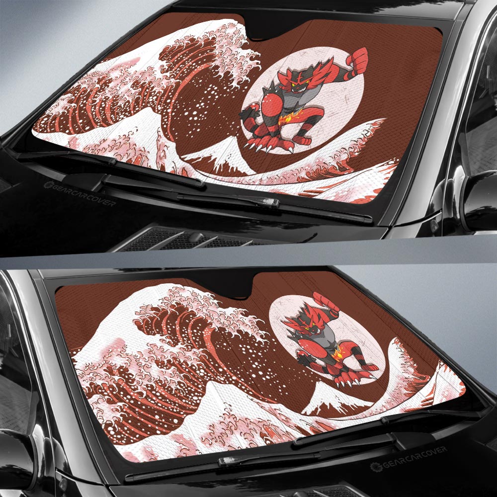 Incineroar Car Sunshade Custom Pokemon Car Accessories - Gearcarcover - 2