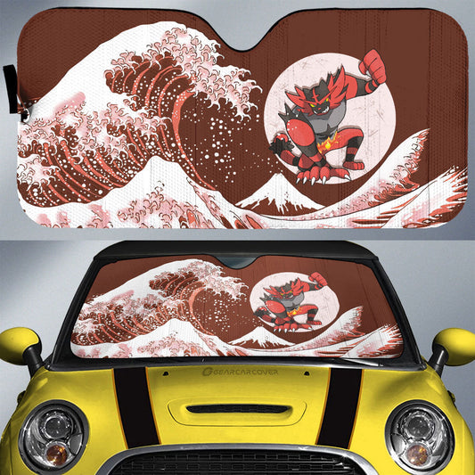 Incineroar Car Sunshade Custom Pokemon Car Accessories - Gearcarcover - 1