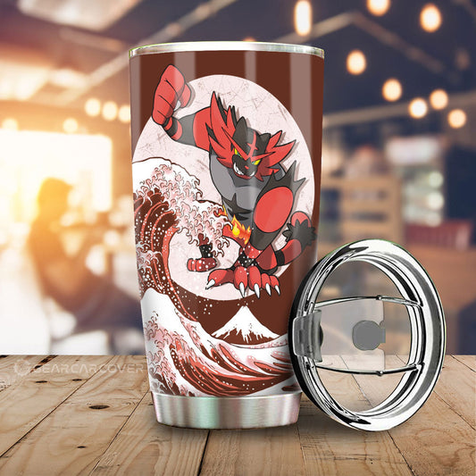 Incineroar Tumbler Cup Custom Pokemon Car Accessories - Gearcarcover - 1