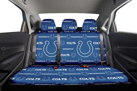 Indianapolis Colts Car Back Seat Covers Sporty Team Collection - Gearcarcover - 2