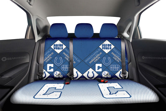 Indianapolis Colts Car Back Seat Covers Sporty Team Collection - Gearcarcover - 2