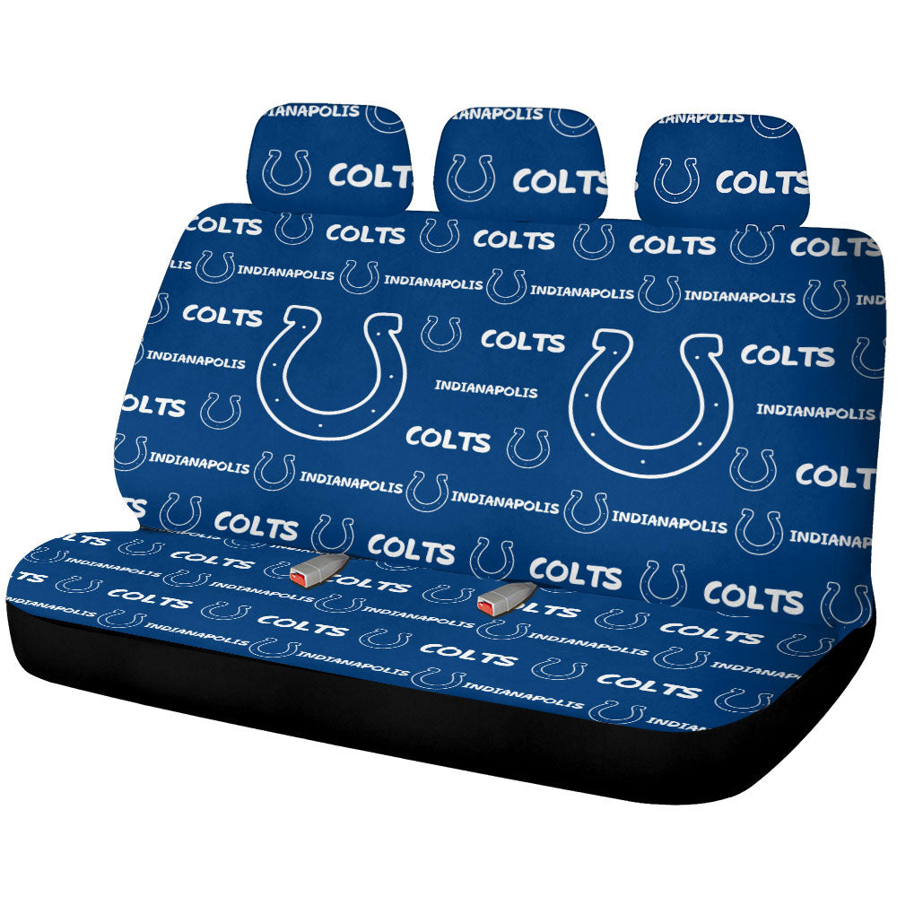 Indianapolis Colts Car Back Seat Covers Sporty Team Collection - Gearcarcover - 1