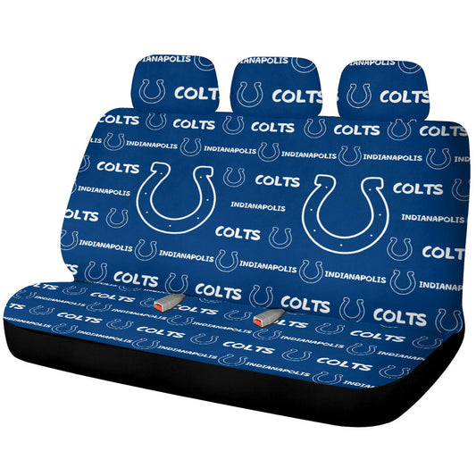 Indianapolis Colts Car Back Seat Covers Sporty Team Collection - Gearcarcover - 1