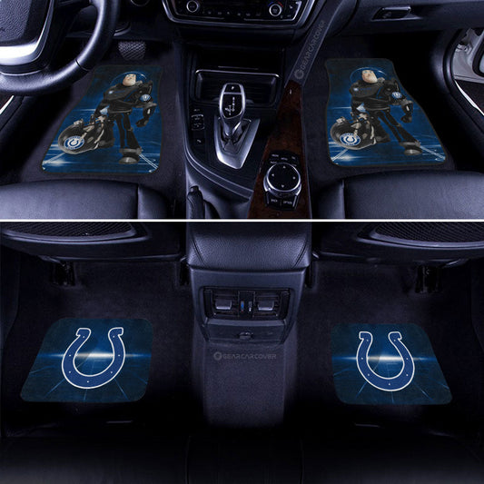 Indianapolis Colts Car Floor Mats Custom Car Accessories For Fan - Gearcarcover - 2
