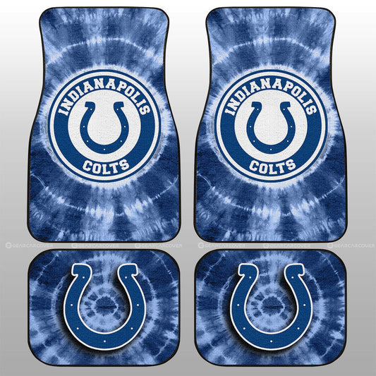Indianapolis Colts Car Floor Mats Custom Tie Dye Car Accessories - Gearcarcover - 1