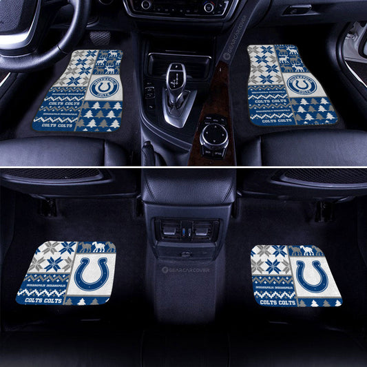 Indianapolis Colts Car Floor Mats Custom Ugly Style Car Accessories - Gearcarcover - 2