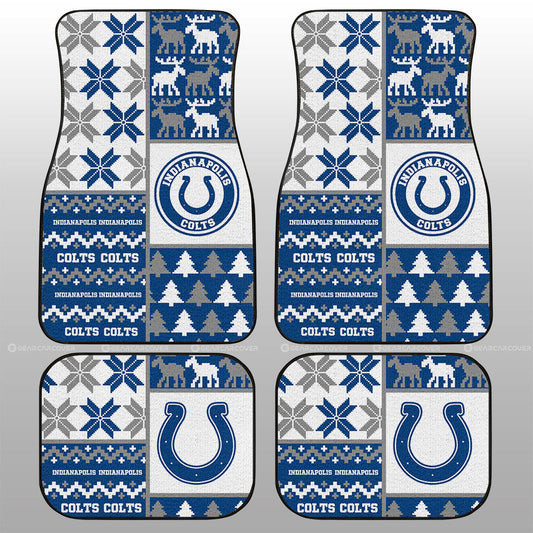Indianapolis Colts Car Floor Mats Custom Ugly Style Car Accessories - Gearcarcover - 1