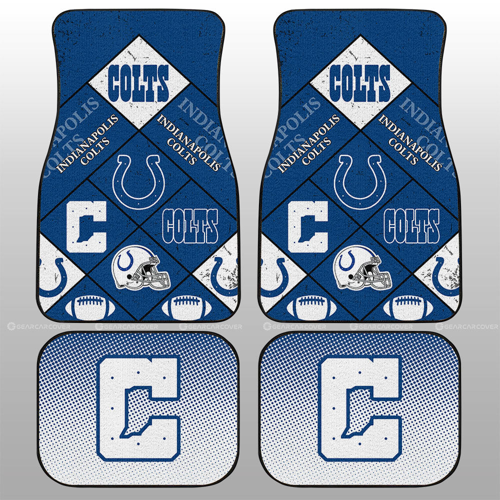 Indianapolis Colts Car Floor Mats Sporty Team Collection - Gearcarcover - 1