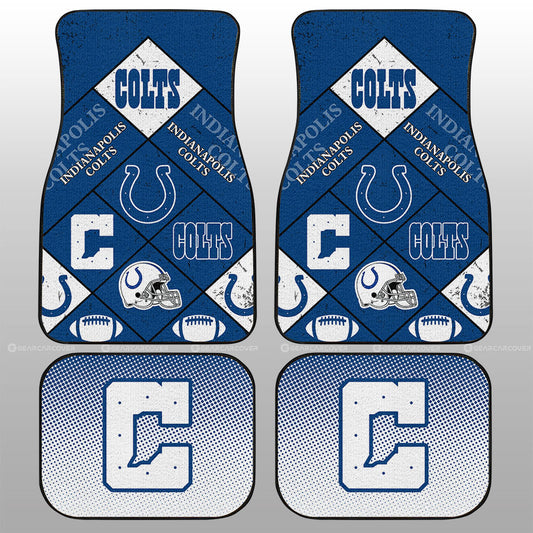 Indianapolis Colts Car Floor Mats Sporty Team Collection - Gearcarcover - 1