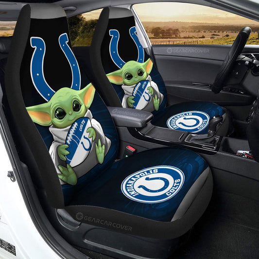 Indianapolis Colts Car Seat Covers Baby Yoda Car Accessories For Fan - Gearcarcover - 2