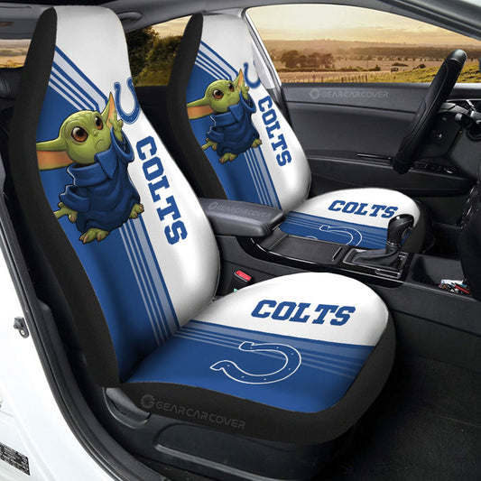 Indianapolis Colts Car Seat Covers Baby Yoda Car Accessories - Gearcarcover - 2