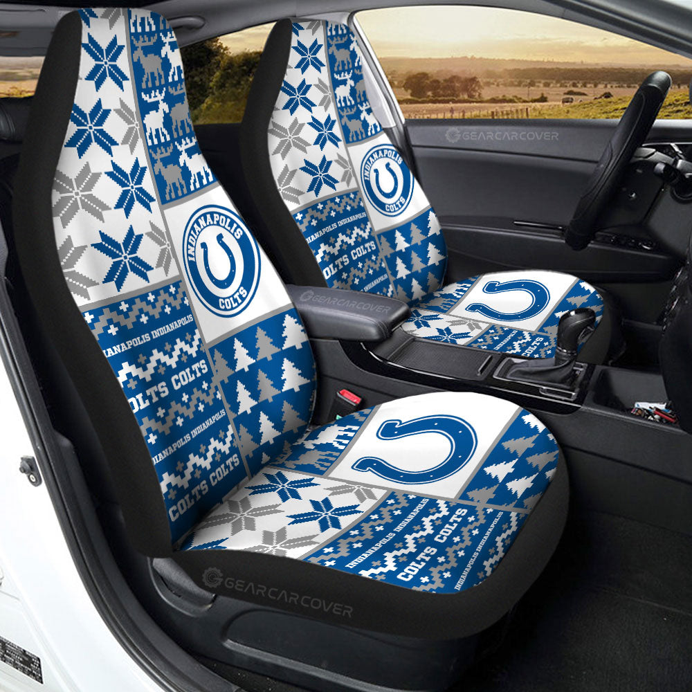 Indianapolis Colts Car Seat Covers Custom Ugly Style Car Accessories - Gearcarcover - 2