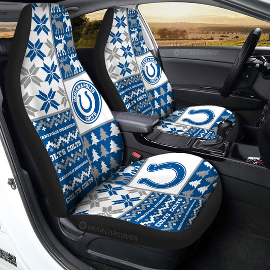 Indianapolis Colts Car Seat Covers Custom Ugly Style Car Accessories - Gearcarcover - 2