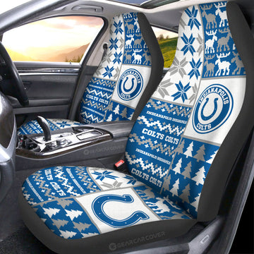 Indianapolis Colts Car Seat Covers Custom Ugly Style Car Accessories - Gearcarcover - 1