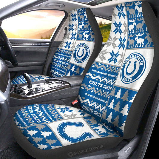 Indianapolis Colts Car Seat Covers Custom Ugly Style Car Accessories - Gearcarcover - 1
