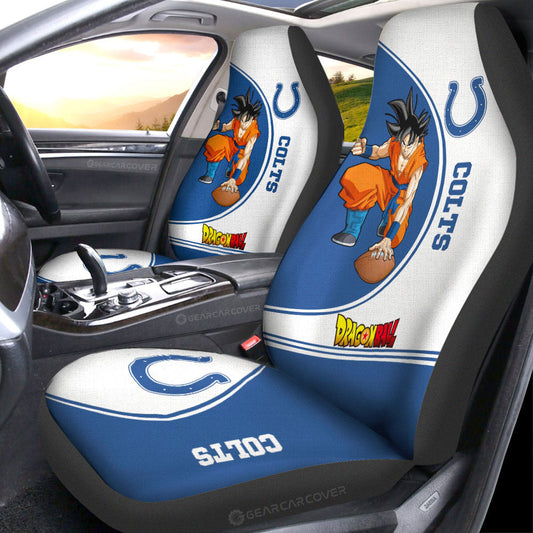 Indianapolis Colts Car Seat Covers Goku Car Accessories For Fans - Gearcarcover - 1