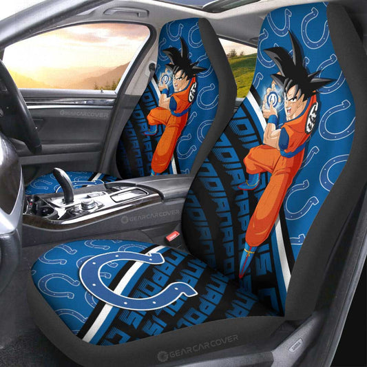 Indianapolis Colts Car Seat Covers Goku Car Decorations For Fans - Gearcarcover - 2