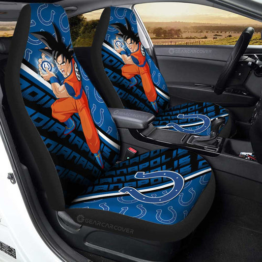 Indianapolis Colts Car Seat Covers Goku Car Decorations For Fans - Gearcarcover - 1