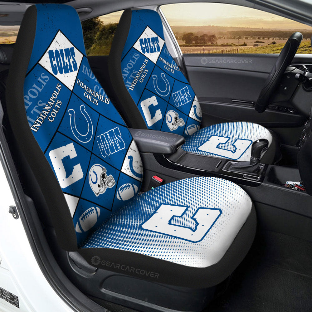 Indianapolis Colts Car Seat Covers Sporty Team Collection - Gearcarcover - 2