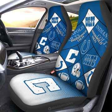 Indianapolis Colts Car Seat Covers Sporty Team Collection - Gearcarcover - 1